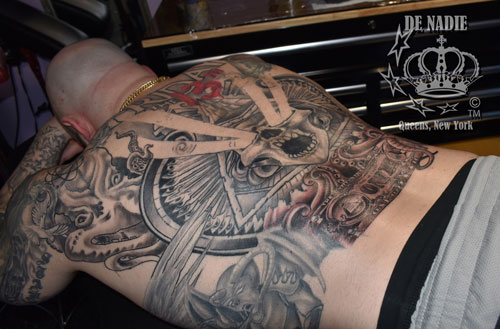 Full back tattoo